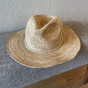 Natural Straw Fedora Hat